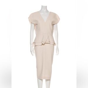 Roland Mouret Pale Blush Midi Dress